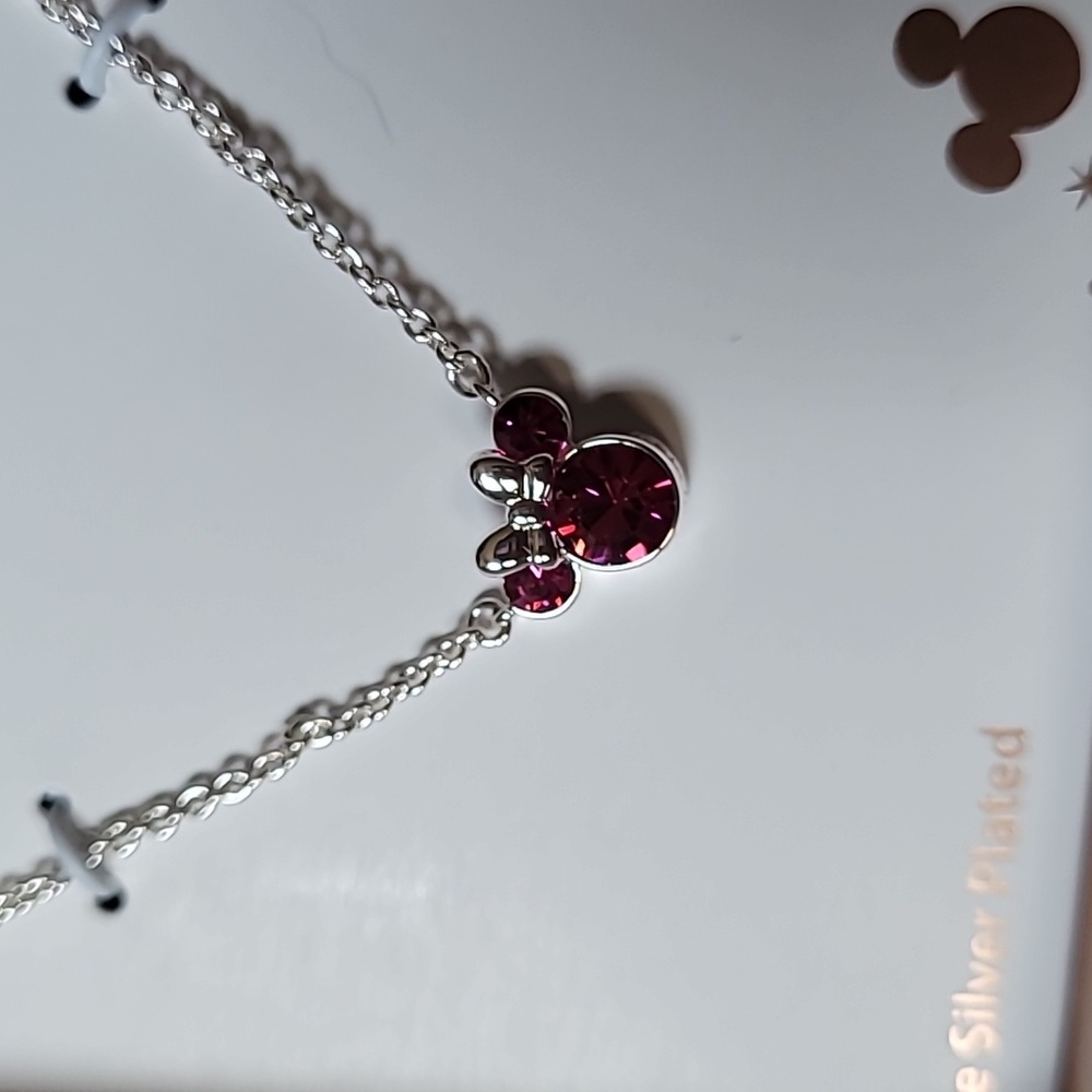 Disney Minnie Mouse Necklace Disney Minnie Mouse Necklace Disney Minnie Mouse Ne - Picture 9 of 17